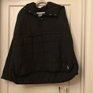 Free People Pippa Packable Pullover Puffer - Black XL